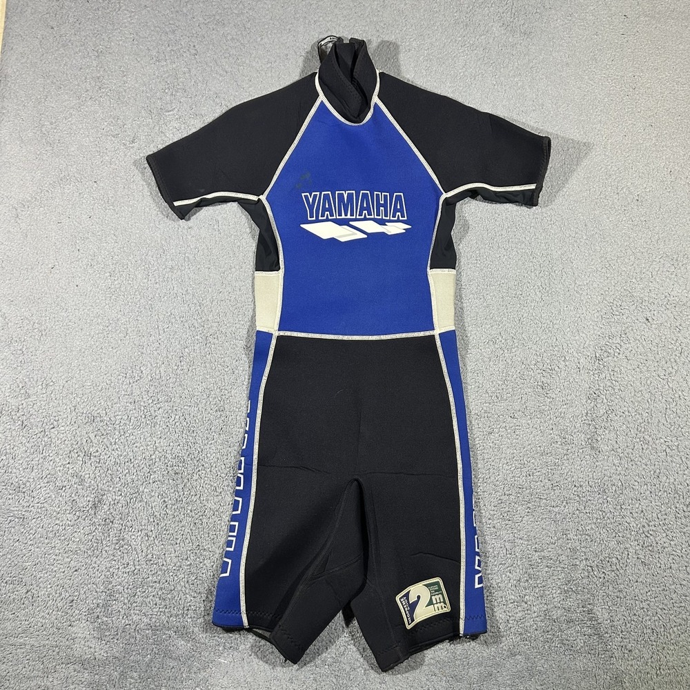 Yamaha Shorty Wetsuit Neoprene Women Small Blue Black Waverunner 2mm